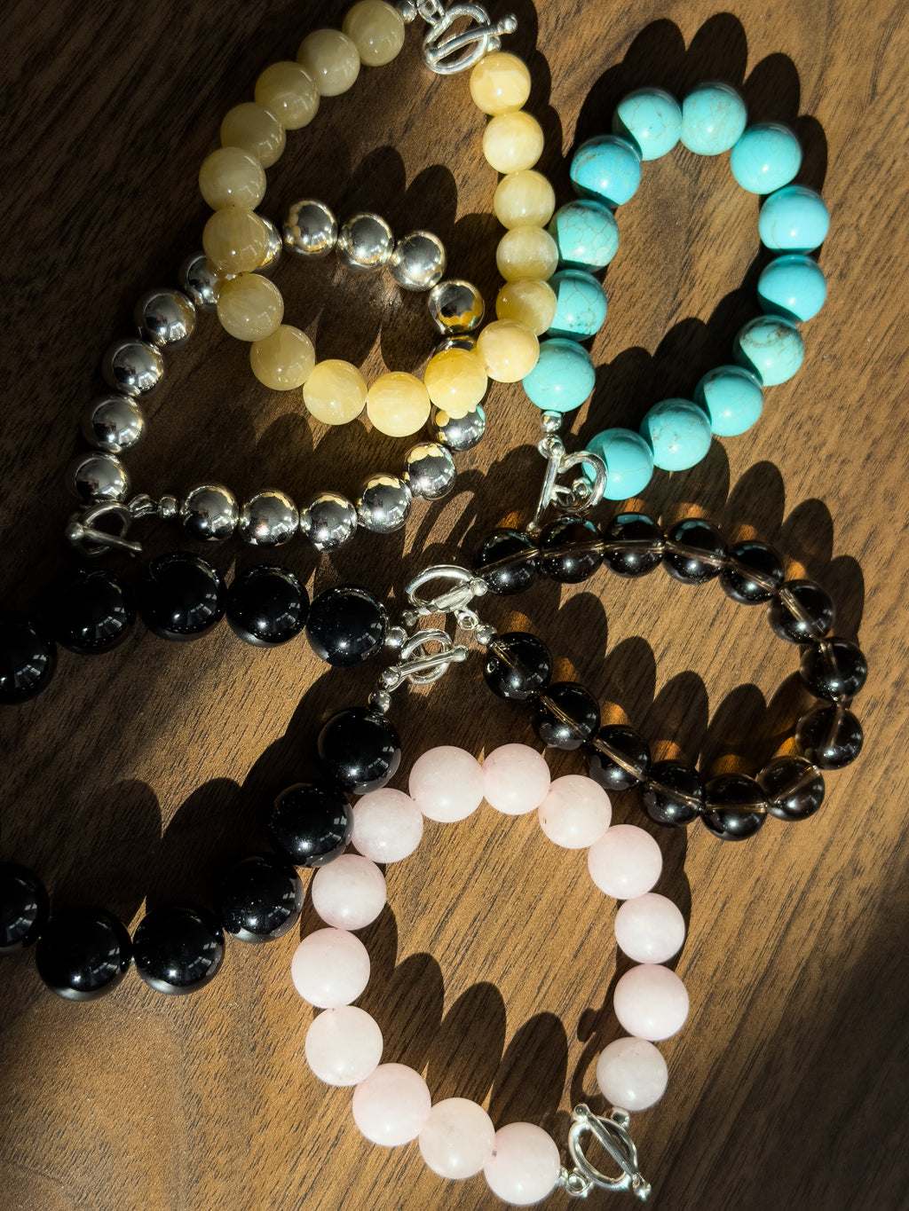 Rosie Bracelet – Rose Quartz & Sterling Silver