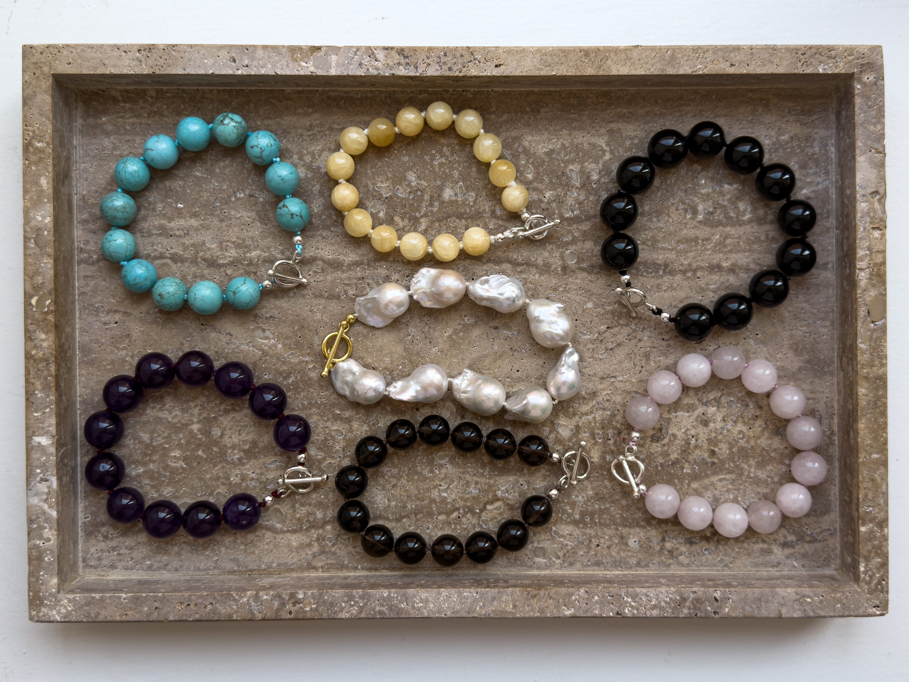 Maggie Bracelet – Black Onyx & Sterling Silver