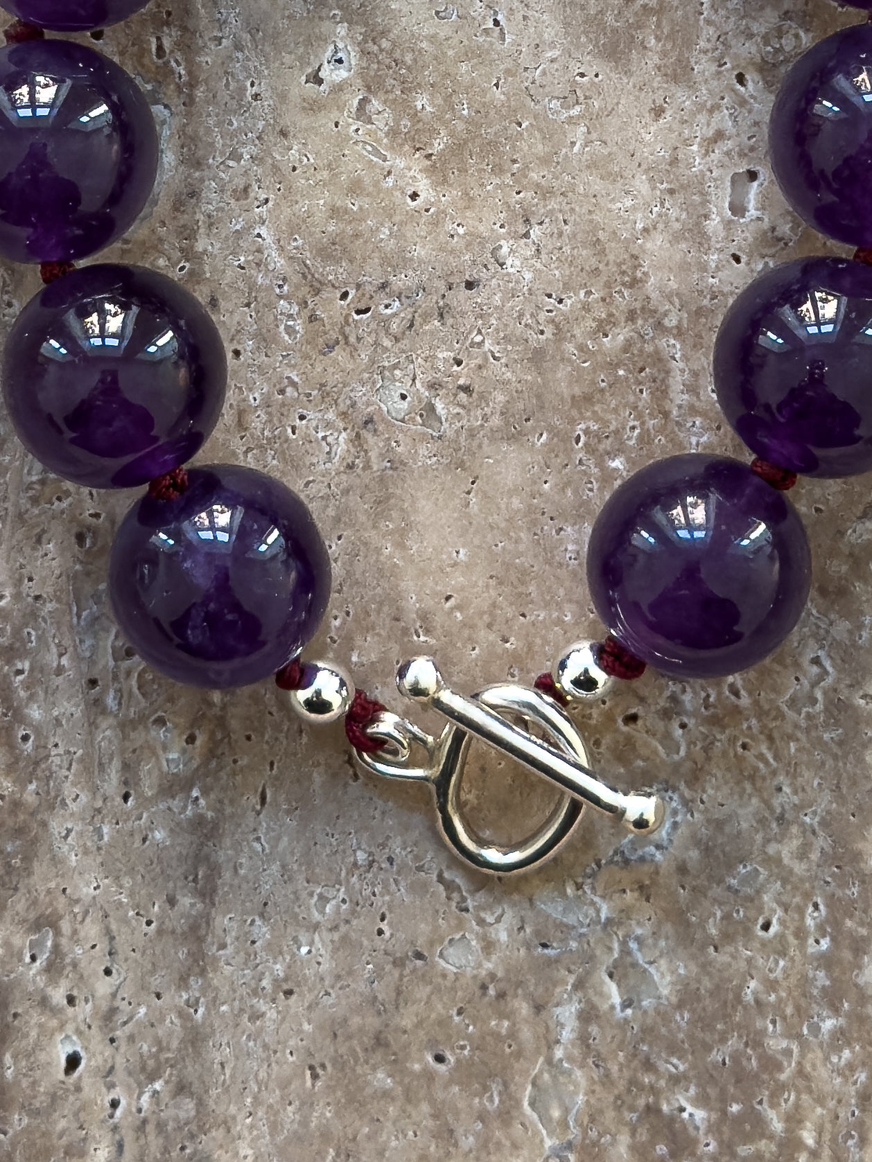 Lily Bracelet – Amethyst & Sterling Silver