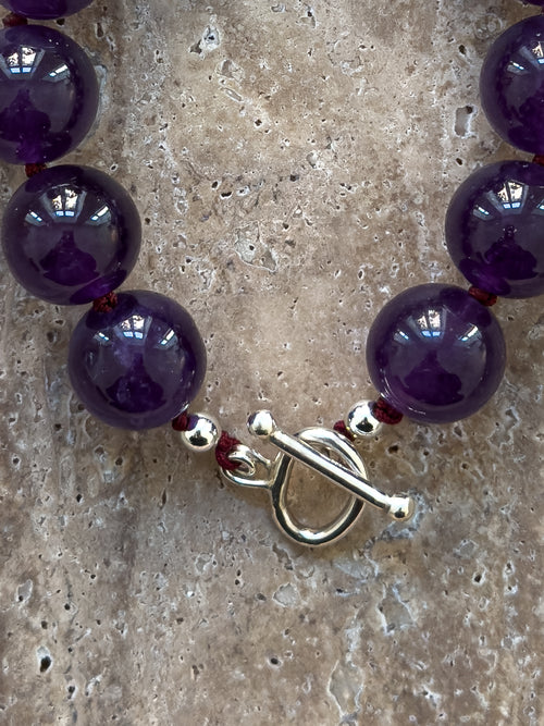 Lily Bracelet – Amethyst & Sterling Silver