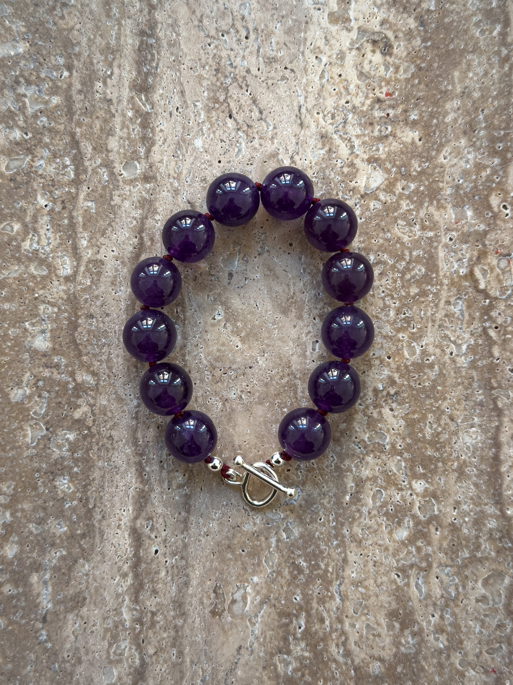 Lily amethyst sterling silver bracelet – OYSTER BAY