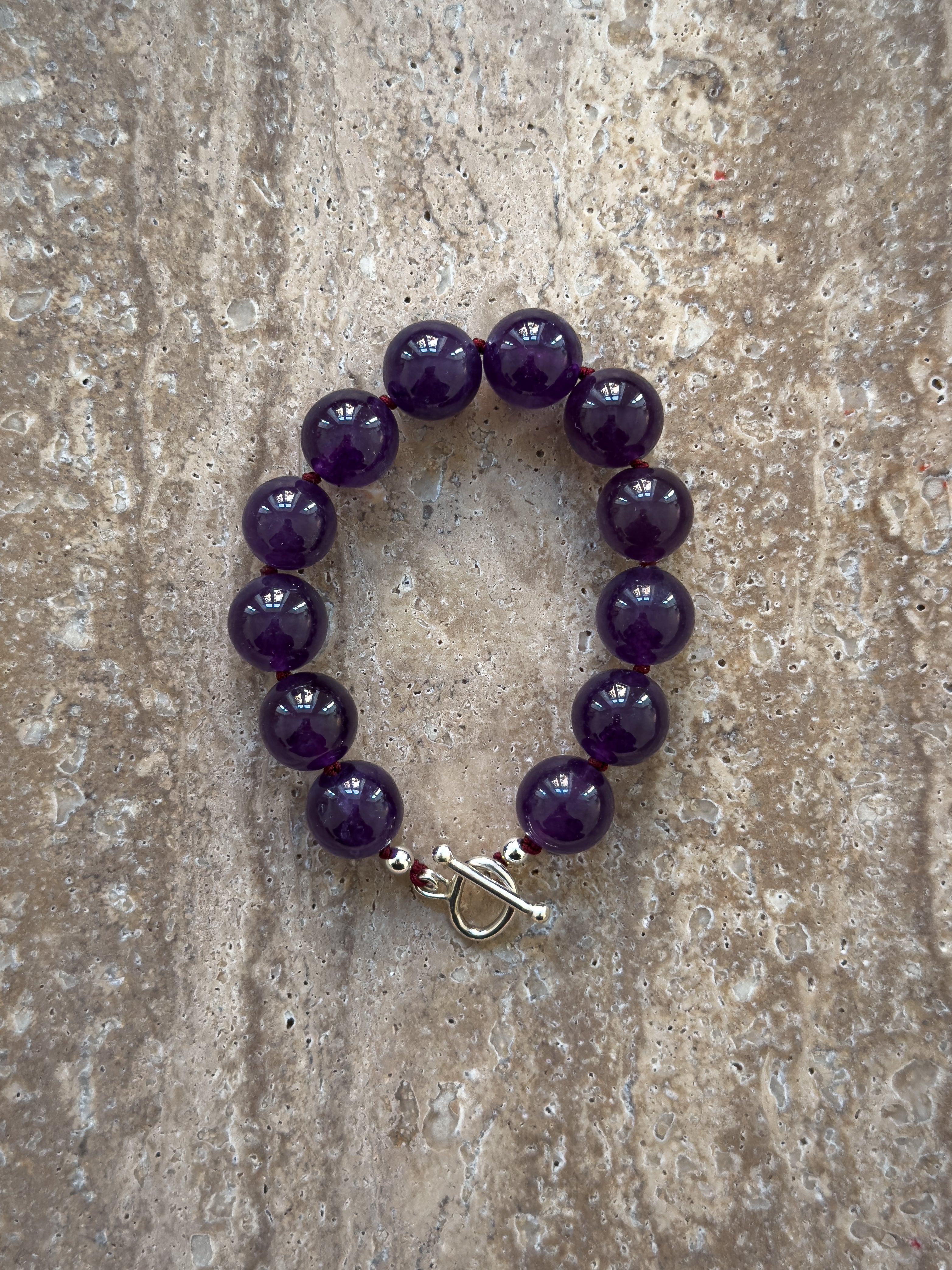 Lily amethyst sterling silver bracelet – OYSTER BAY