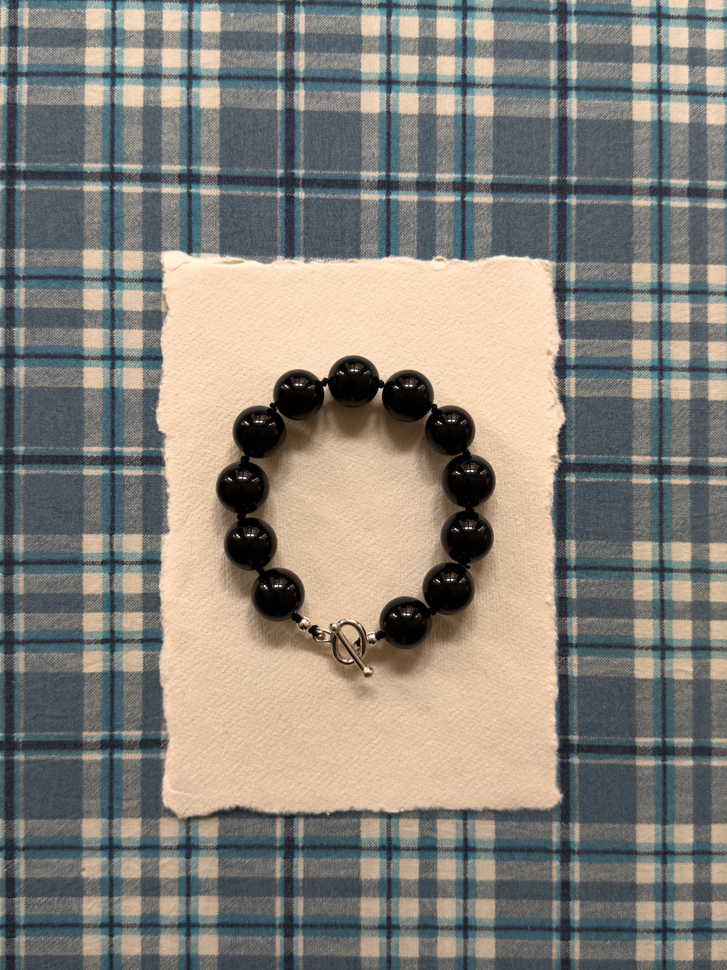 Maggie Bracelet – Black Onyx & Sterling Silver