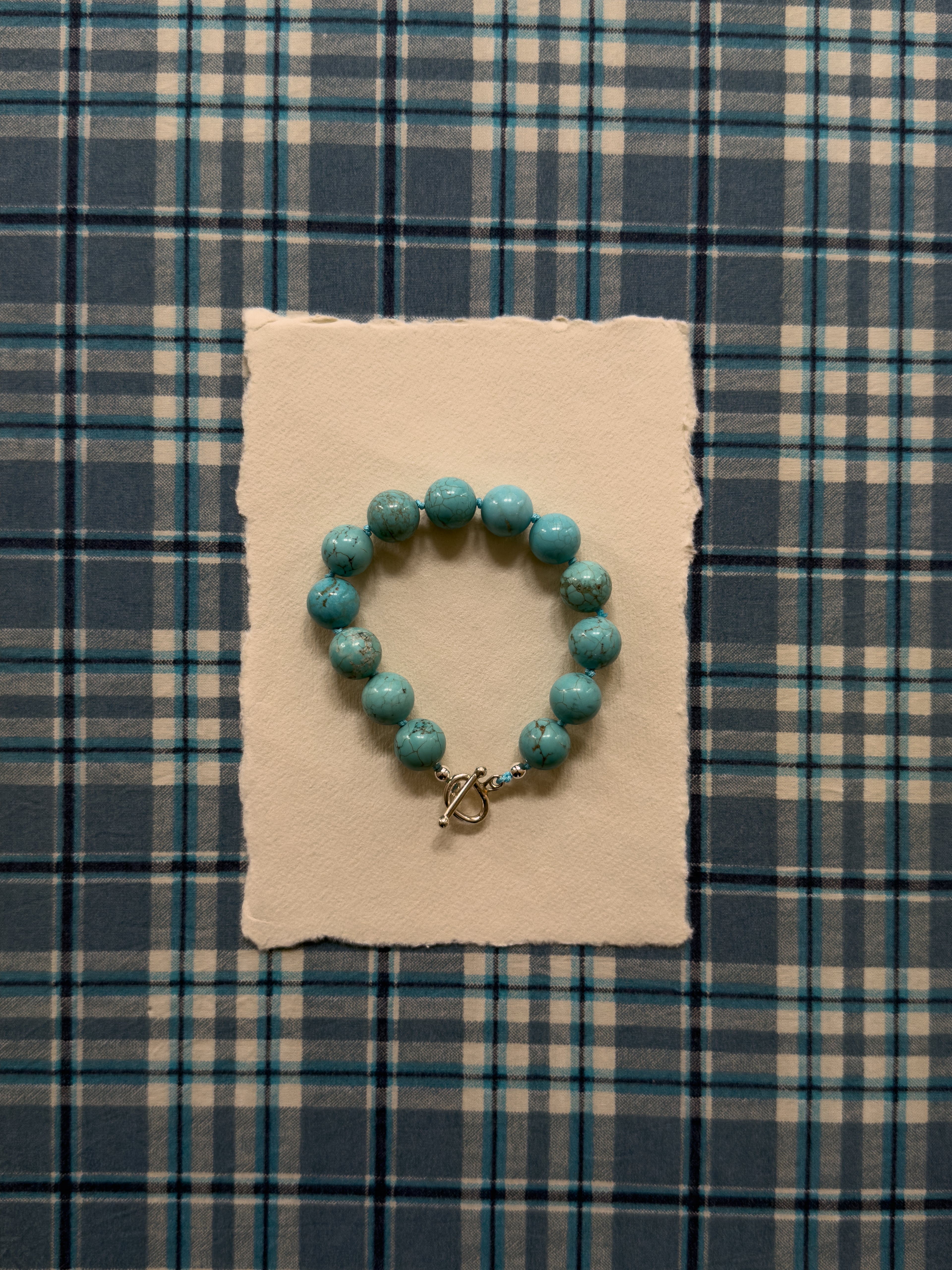 Tammy Bracelet – Turquoise Howlite & Sterling Silver