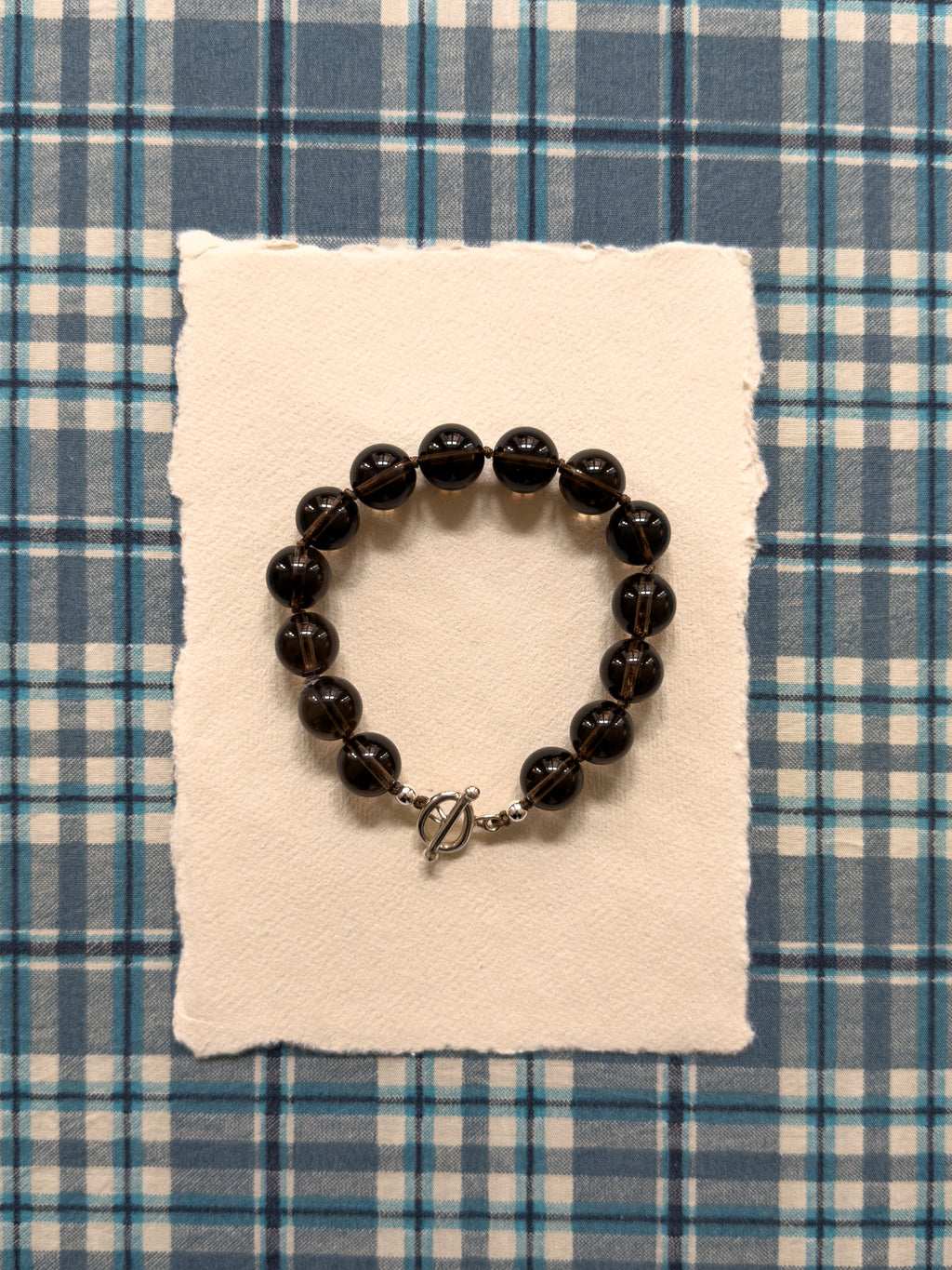 Rocky Bracelet – Smoky Quartz & Sterling Silver