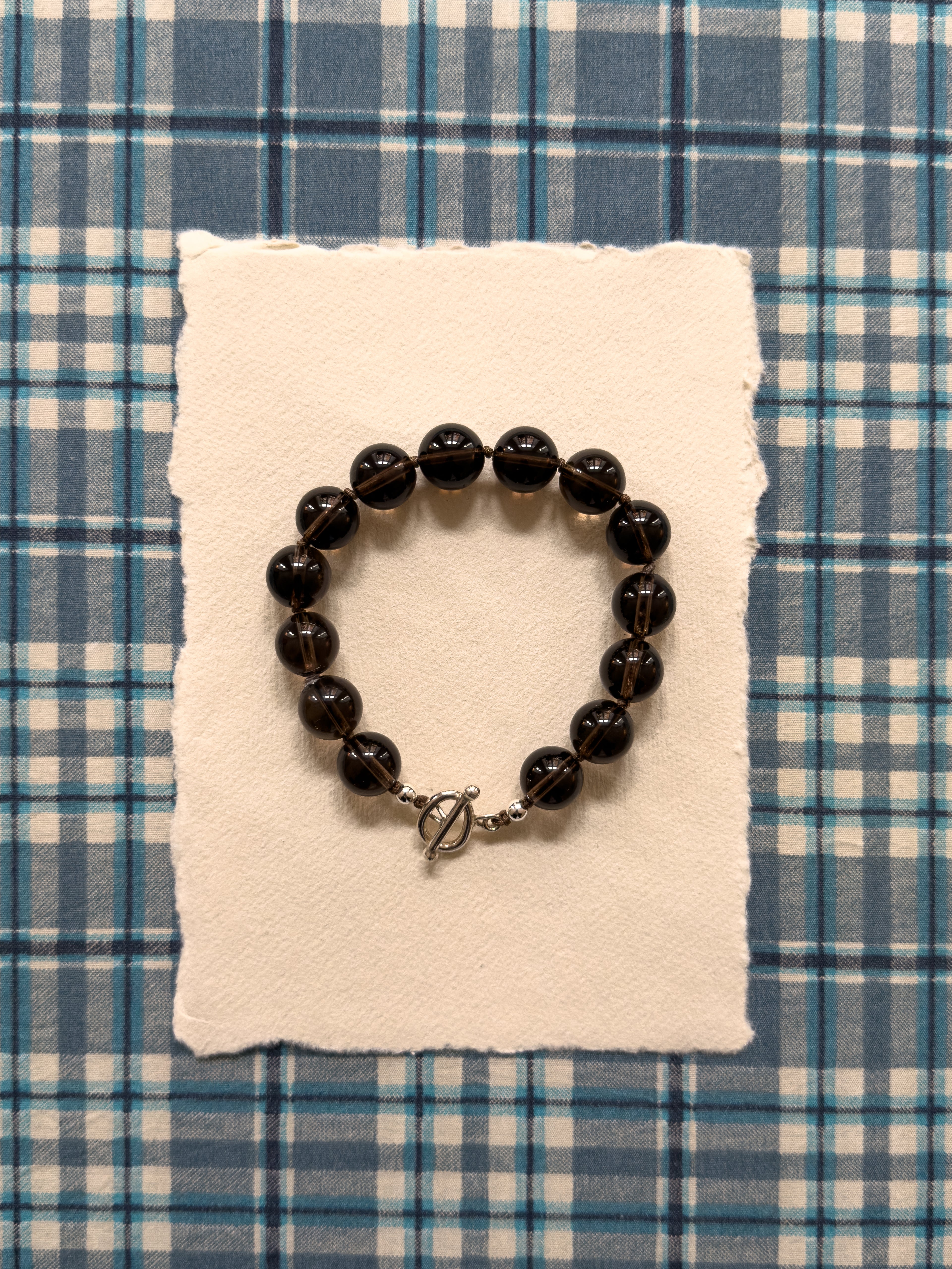 Rocky Bracelet – Smoky Quartz & Sterling Silver