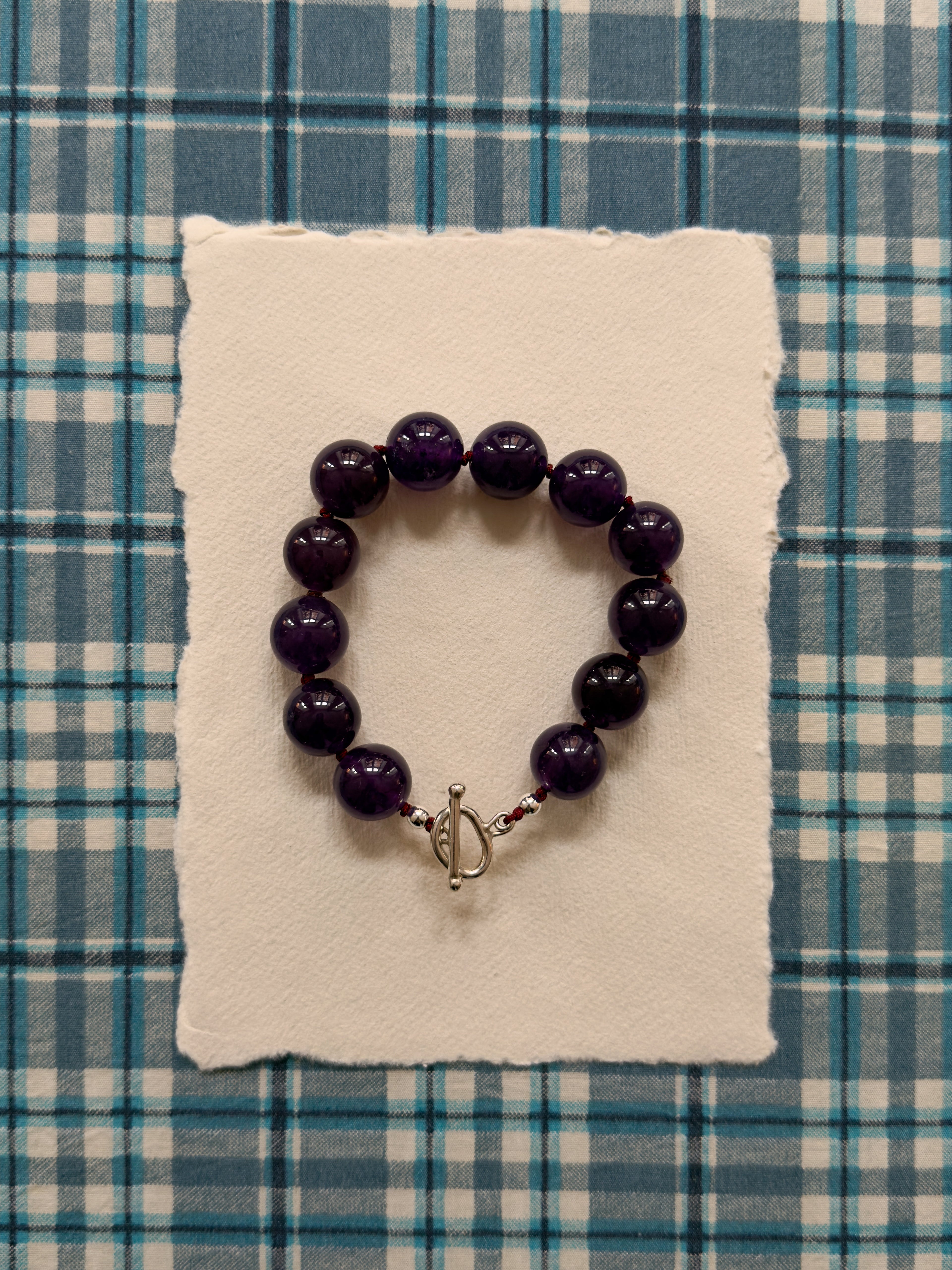 Lily Bracelet – Amethyst & Sterling Silver