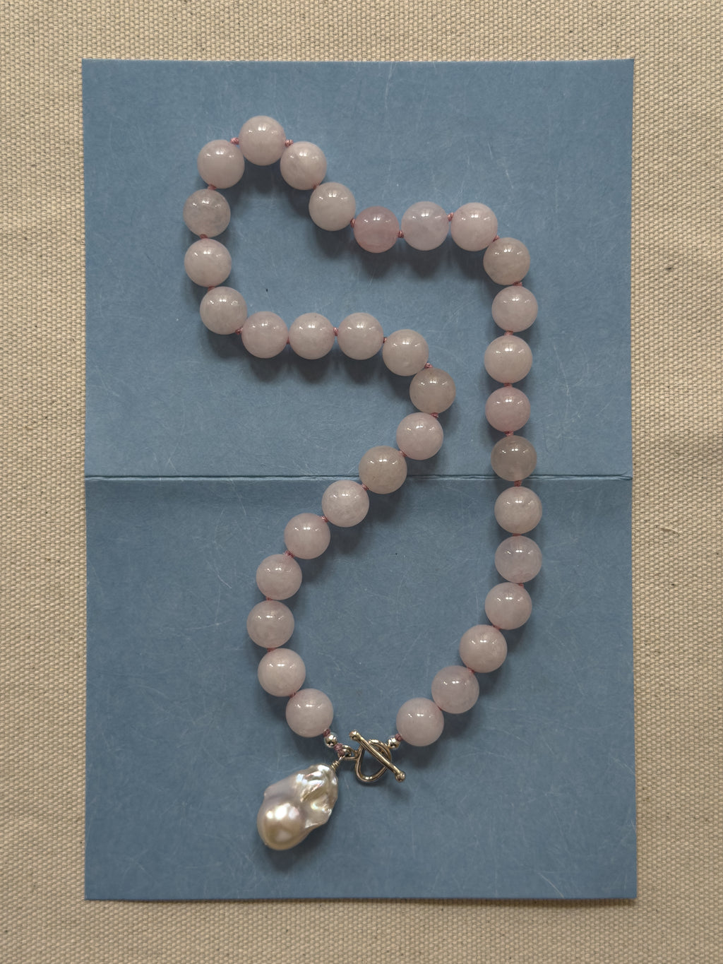 Rosie Necklace – Rose Quartz