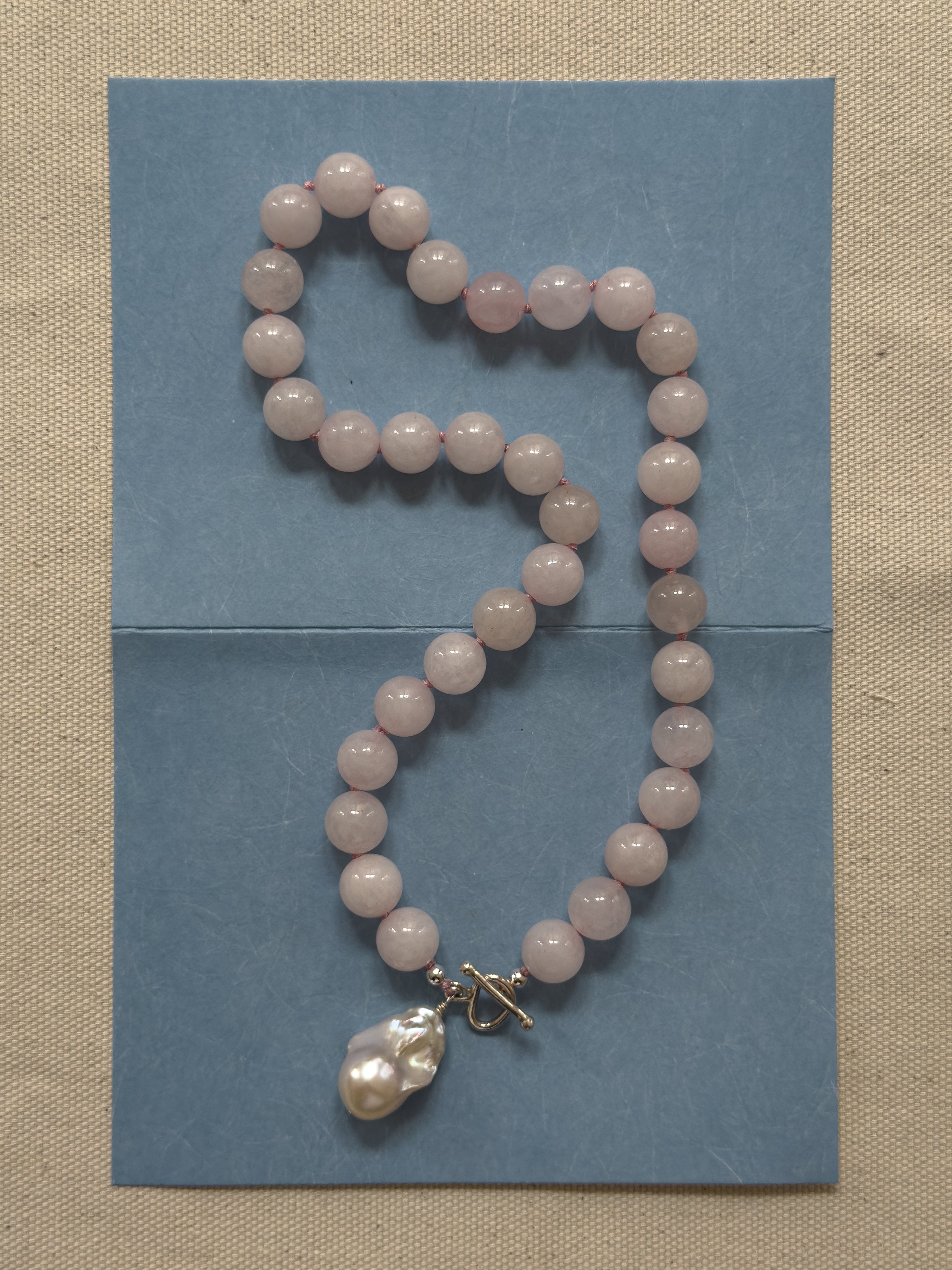 Rosie Necklace – Rose Quartz