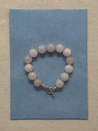 Rosie Bracelet – Rose Quartz & Sterling Silver