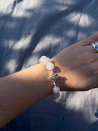 Rosie Bracelet – Rose Quartz & Sterling Silver