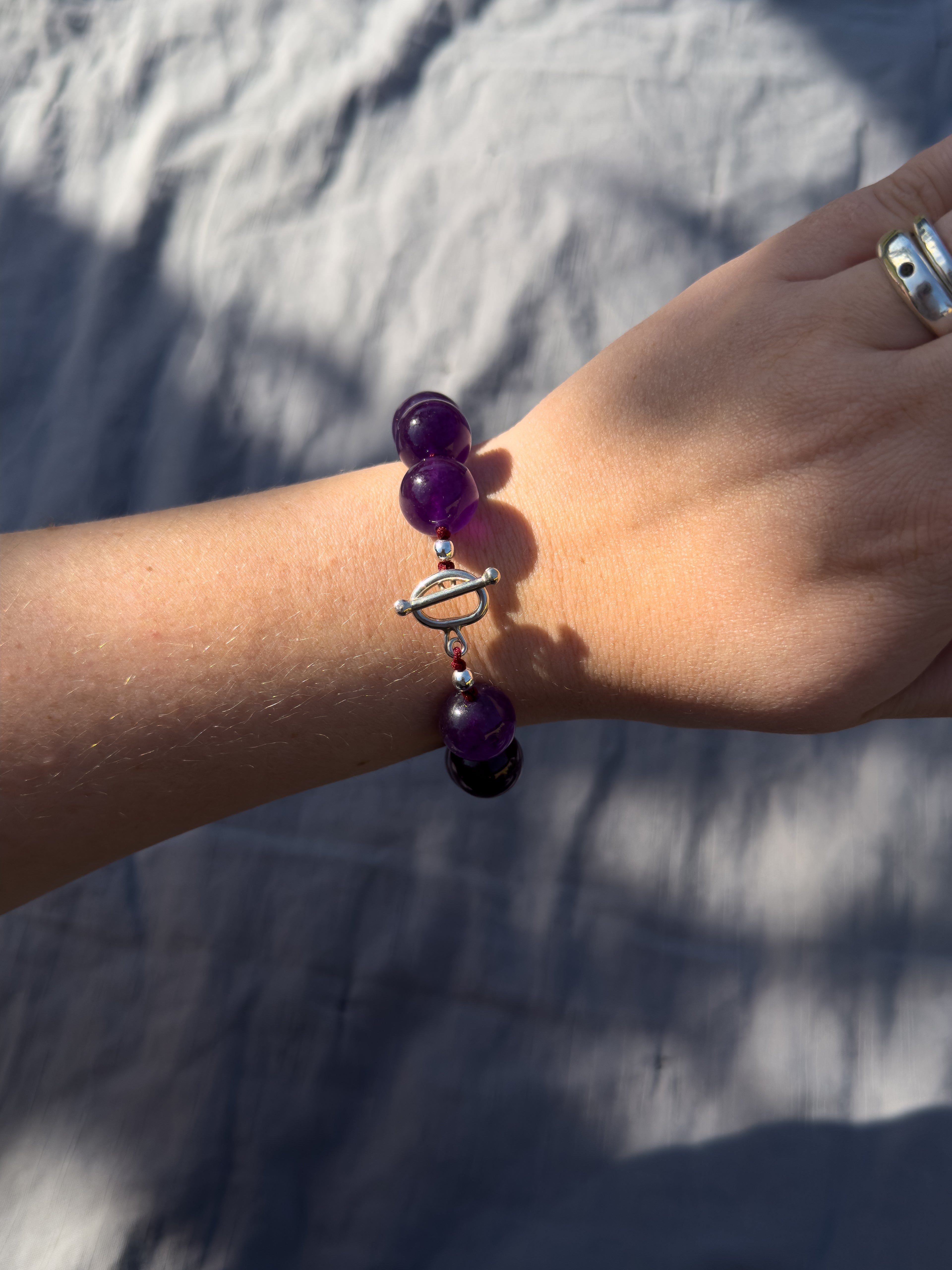 Lily Bracelet – Amethyst & Sterling Silver