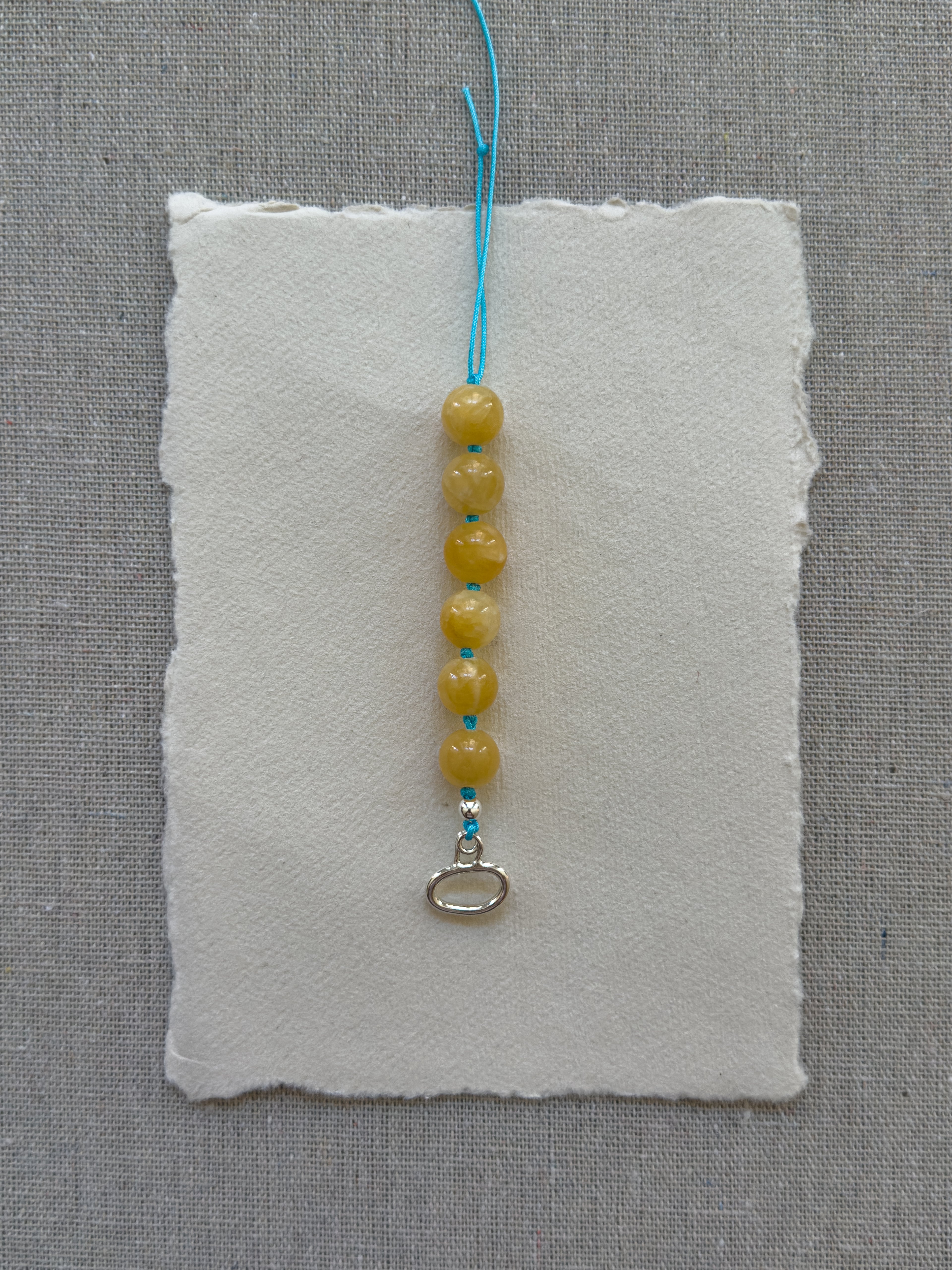 Sonni Necklace – Yellow Jade & Freshwater Pearl