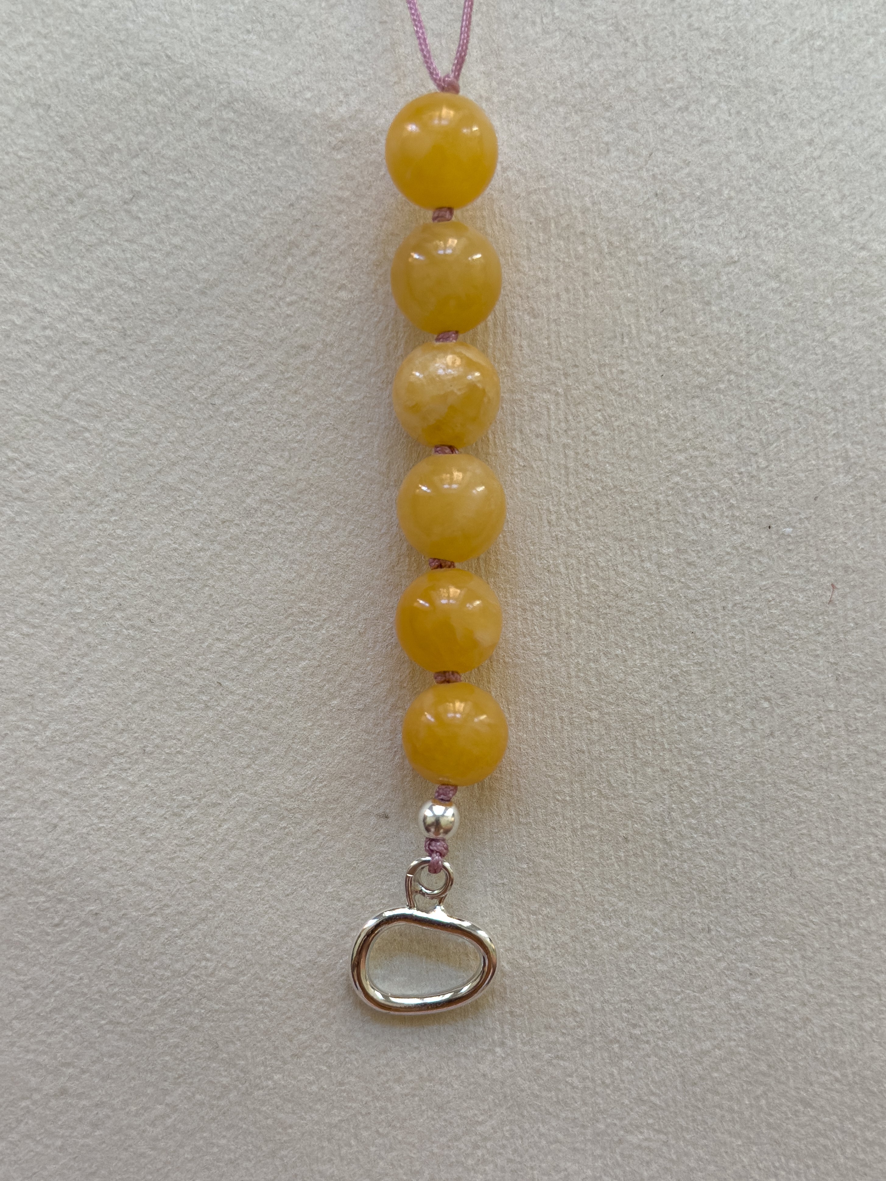 Sonni Necklace – Yellow Jade & Freshwater Pearl