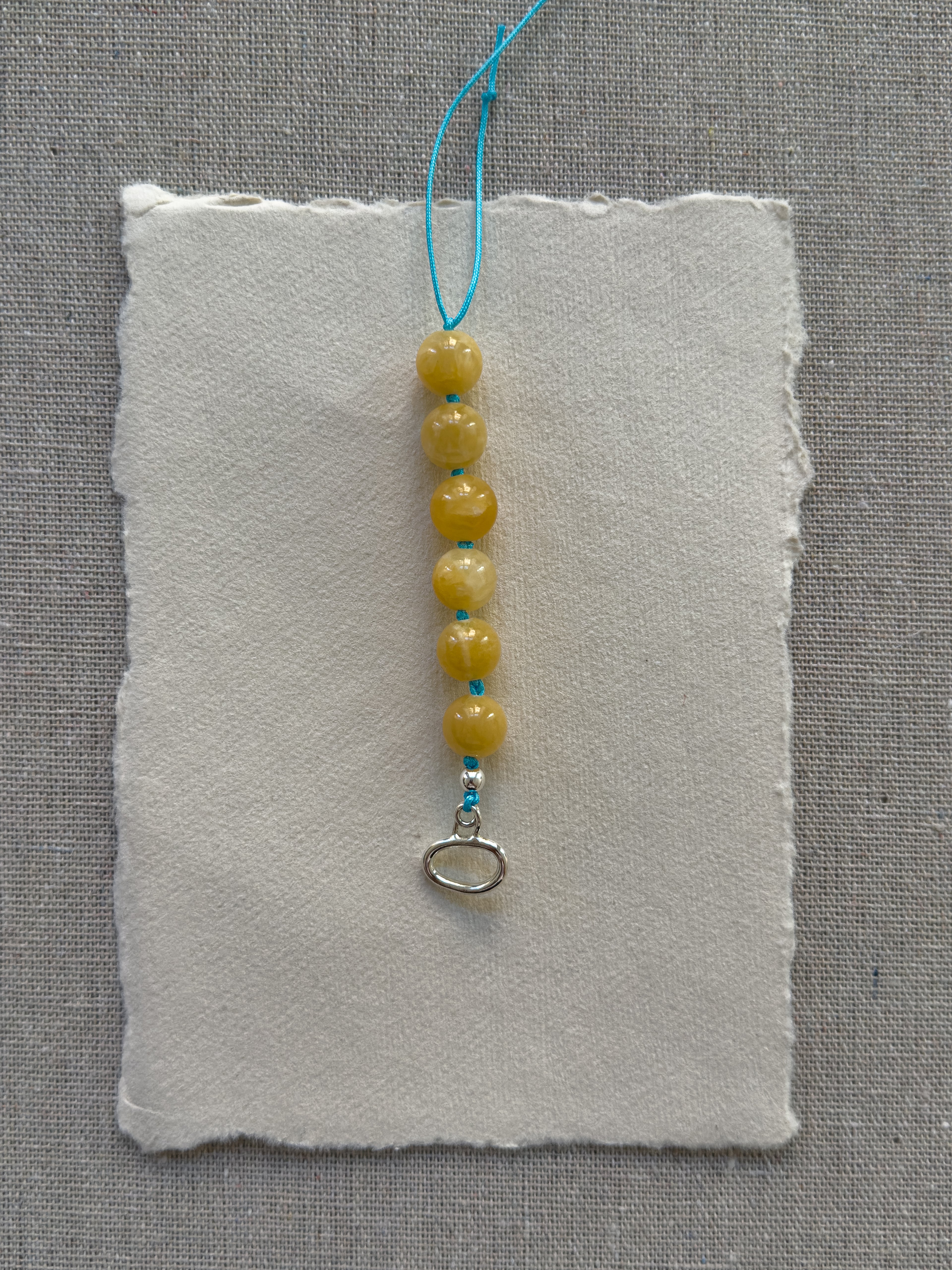 Sonni Bracelet – Yellow Jade & Sterling Silver