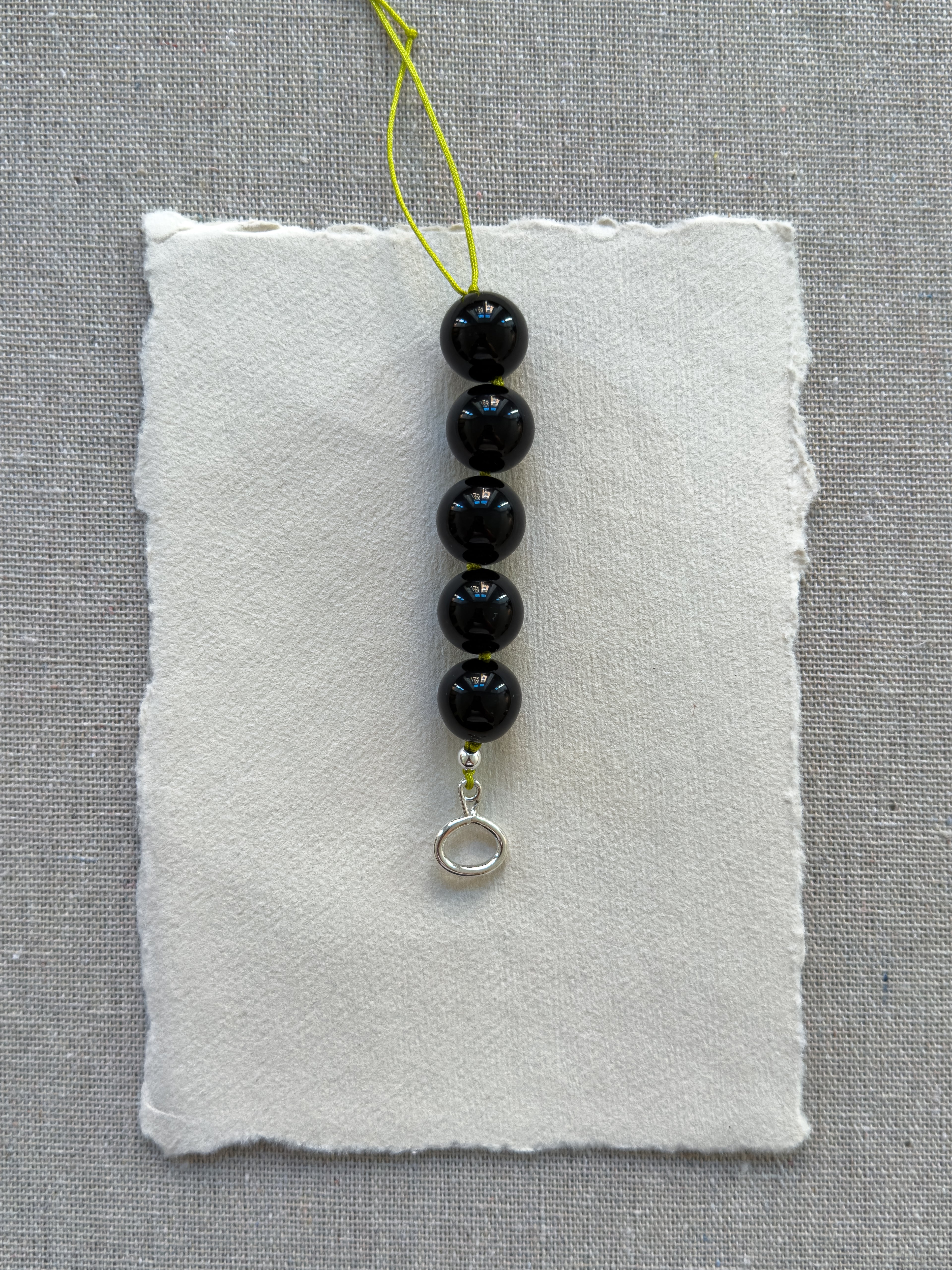 Maggie Necklace – Black Onyx & Freshwater Pearl