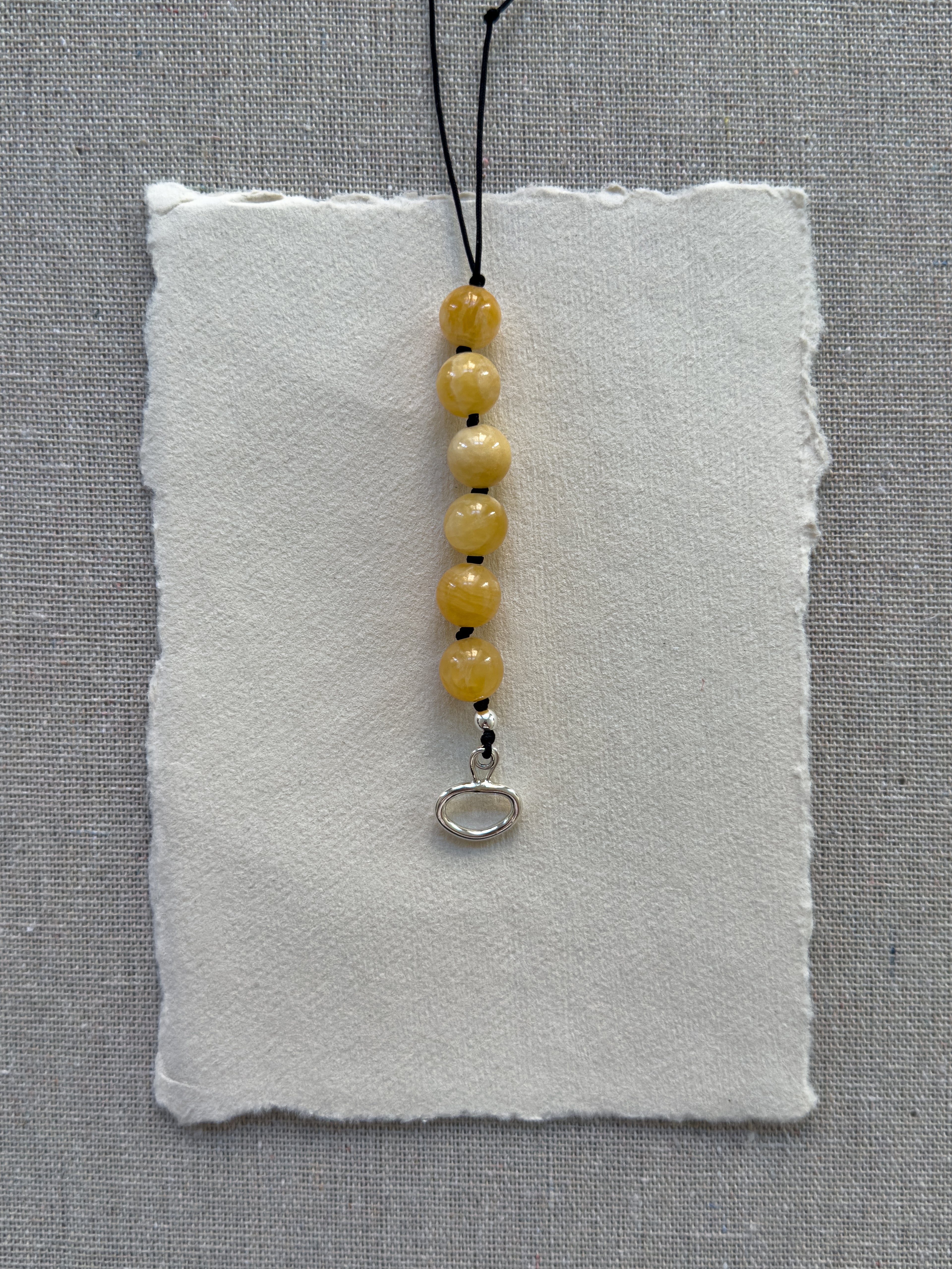 Sonni Bracelet – Yellow Jade & Sterling Silver