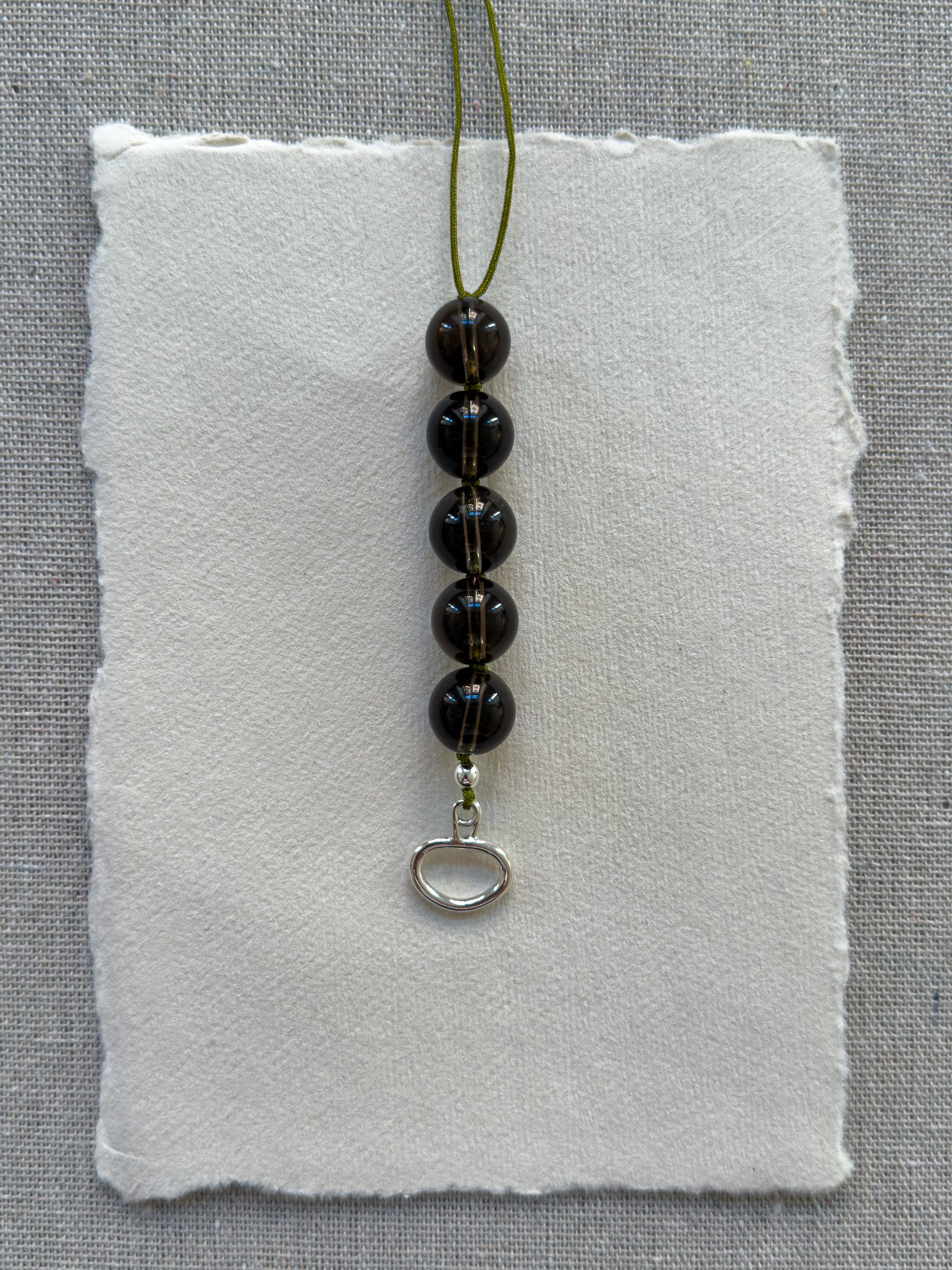Rocky Necklace – Smoky Quartz & Freshwater Pearl