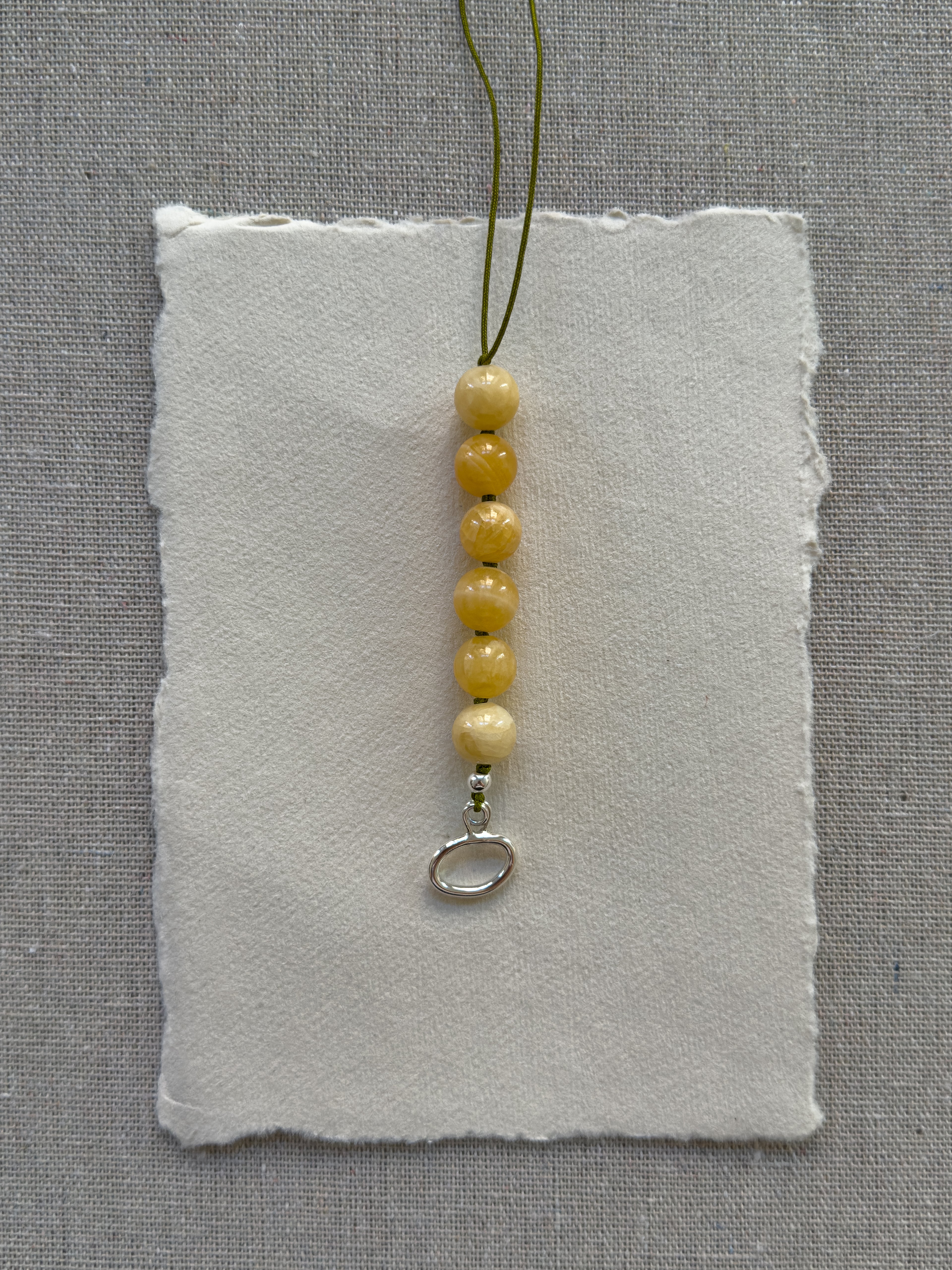 Sonni Bracelet – Yellow Jade & Sterling Silver