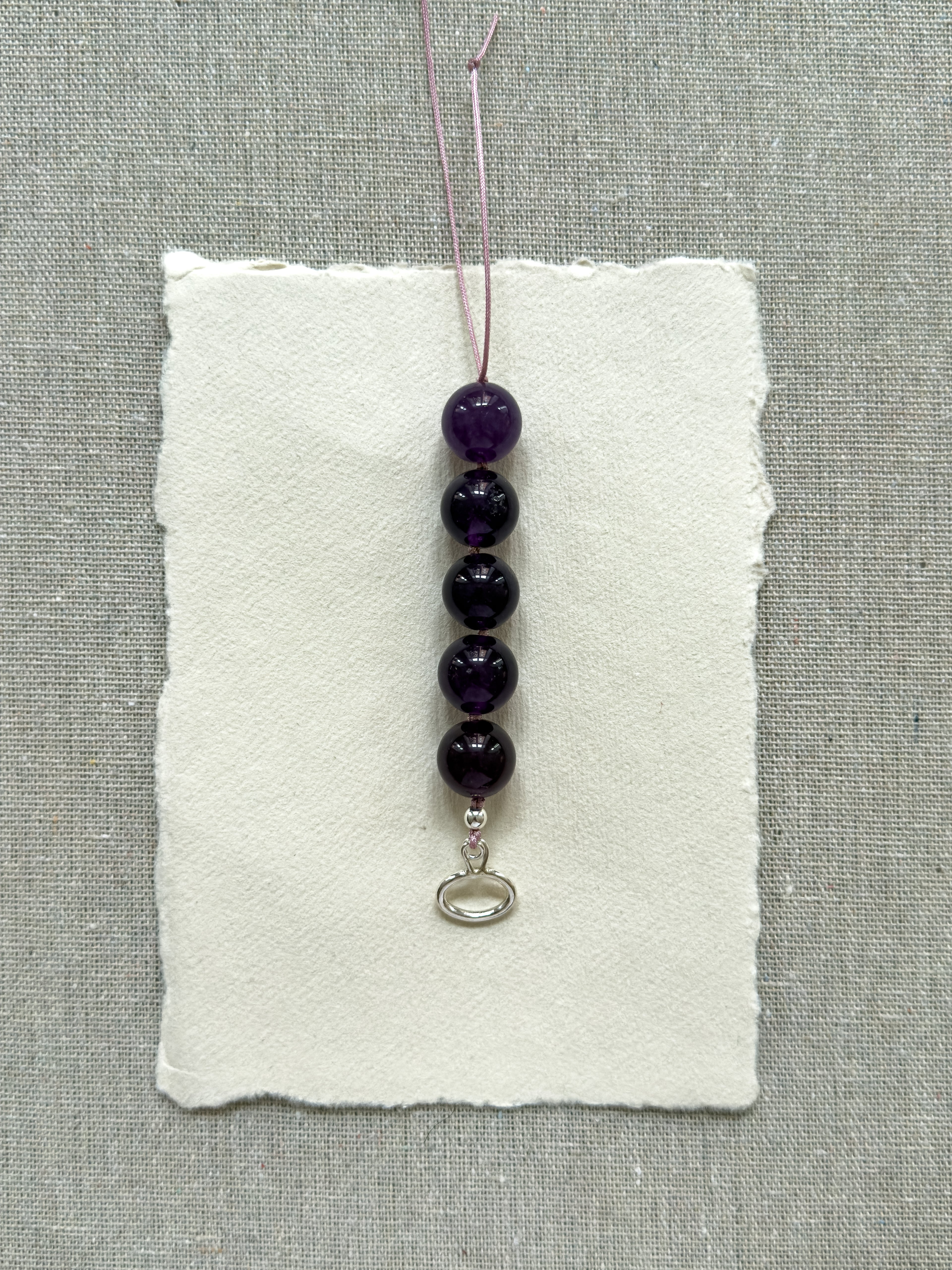 Lily Necklace – Amethyst & Freshwater Pearl