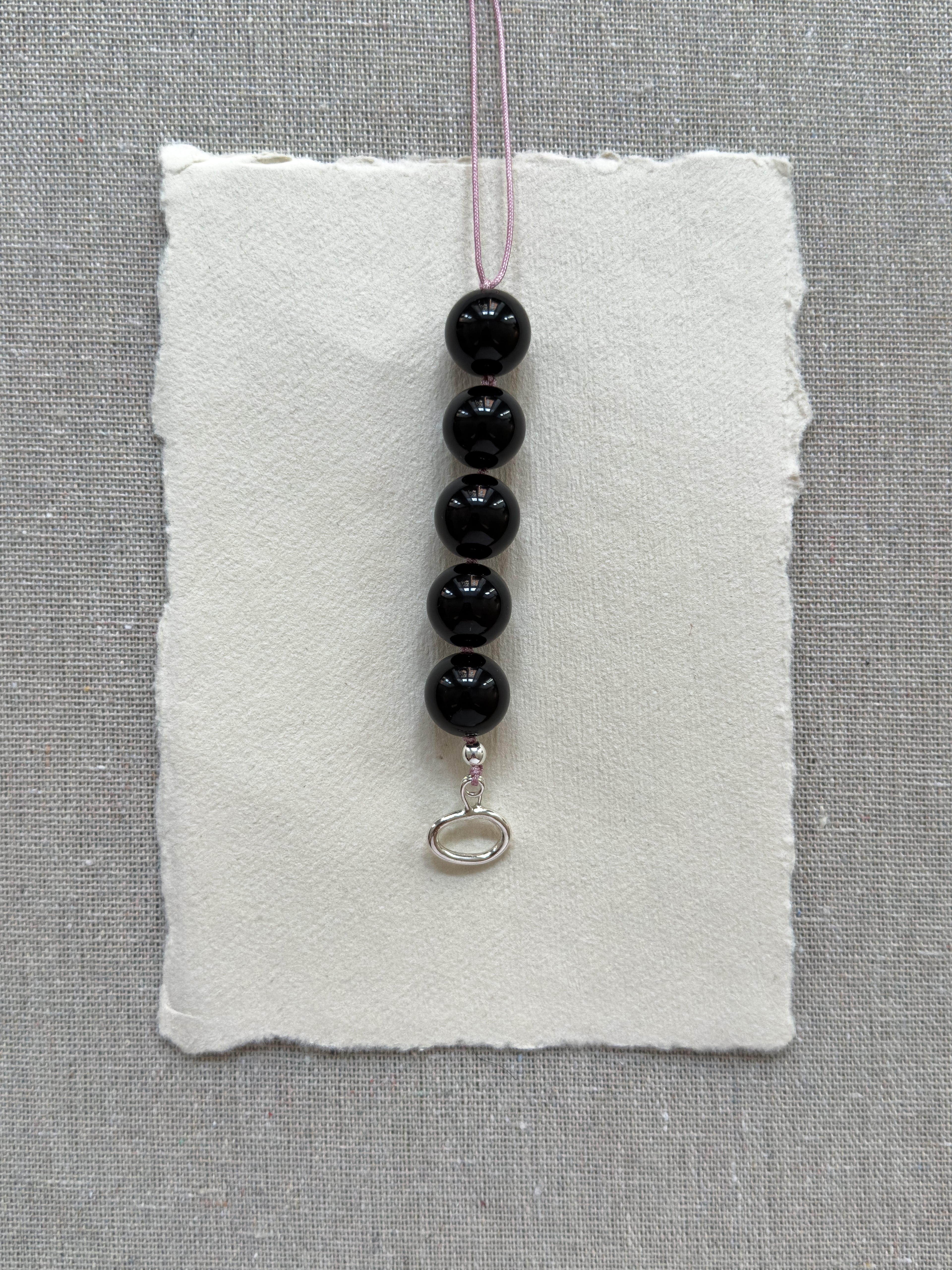 Maggie Bracelet – Black Onyx & Sterling Silver