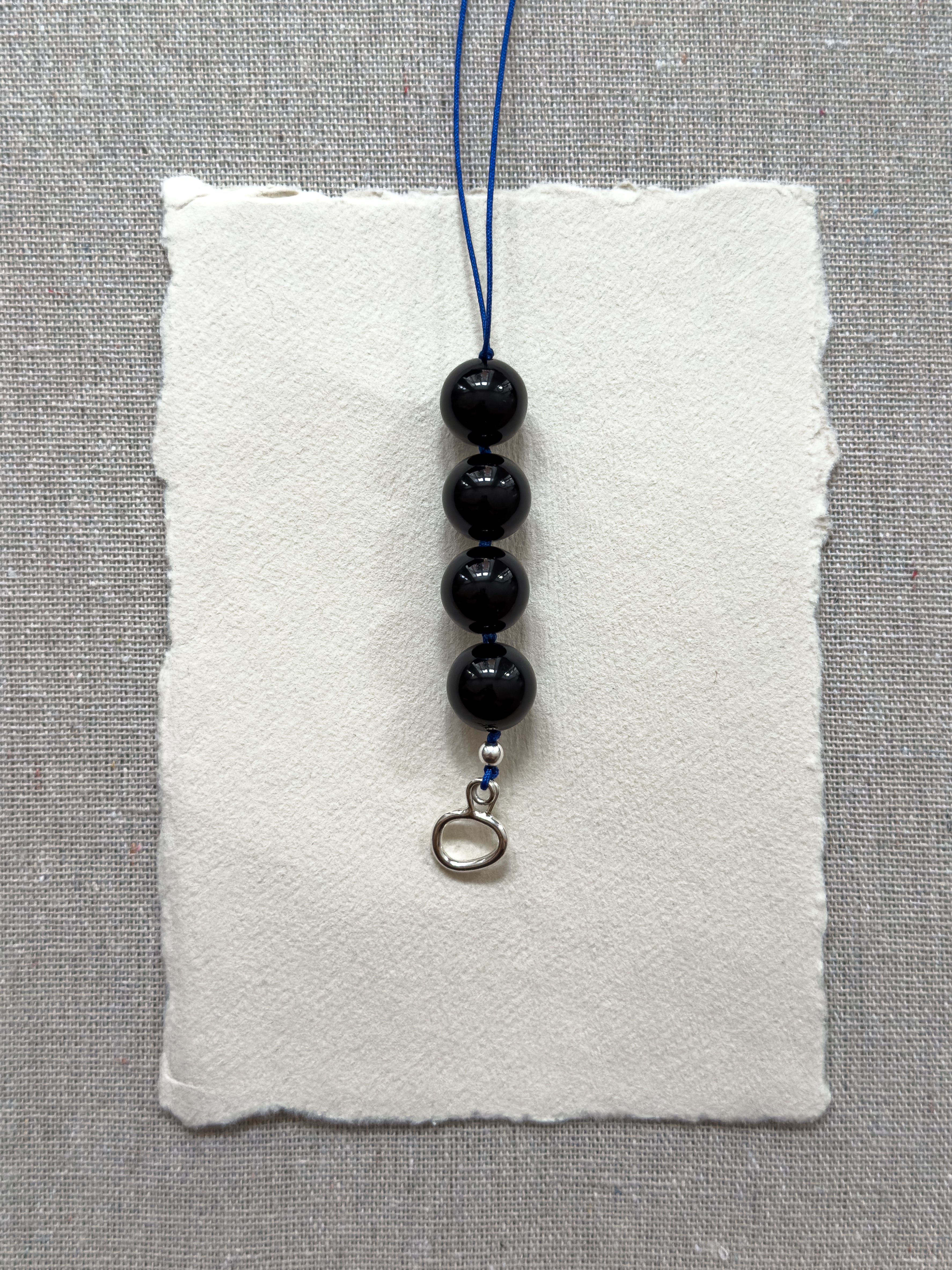 Maggie Necklace – Black Onyx & Freshwater Pearl