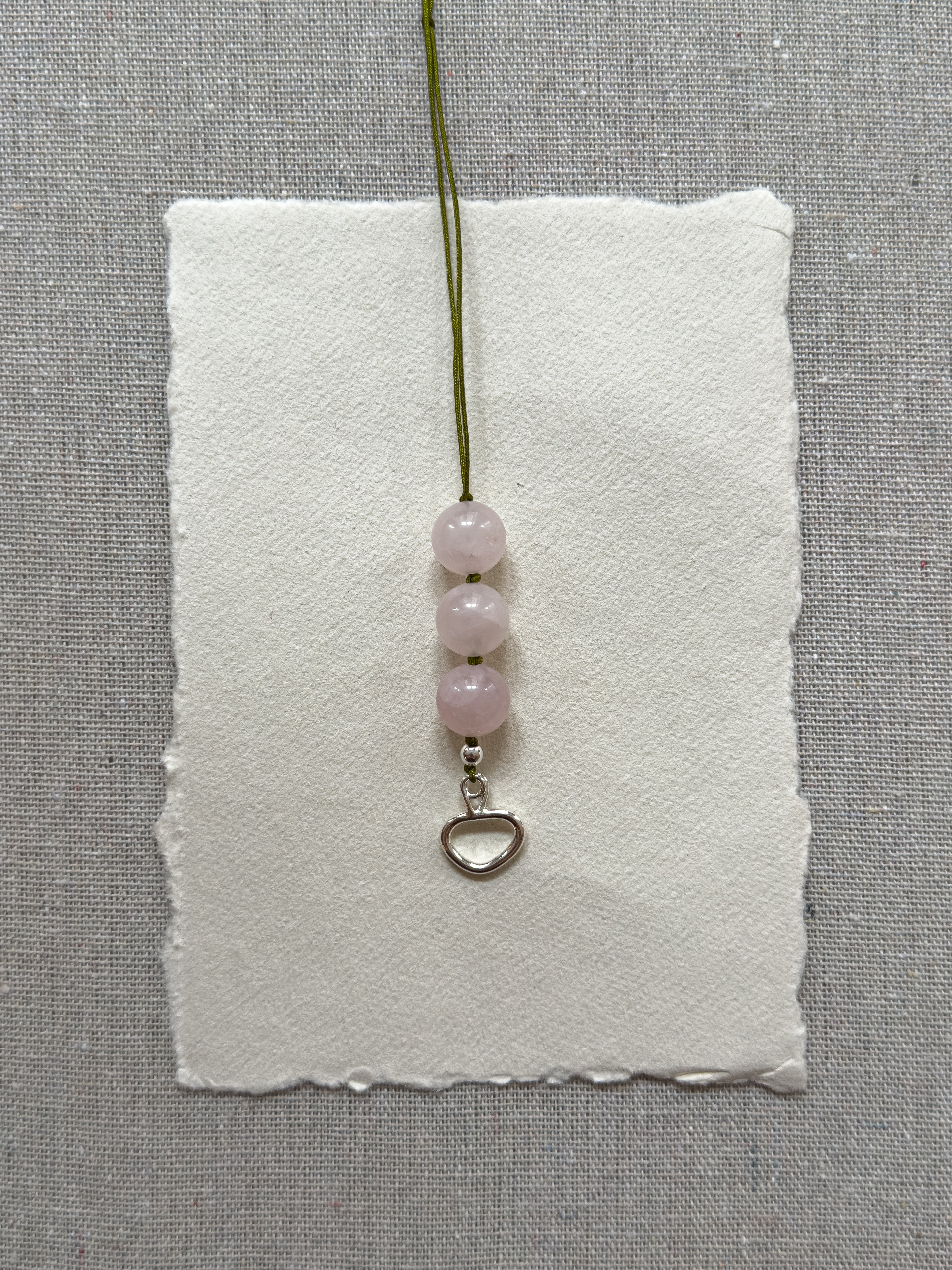 Rosie Necklace – Rose Quartz