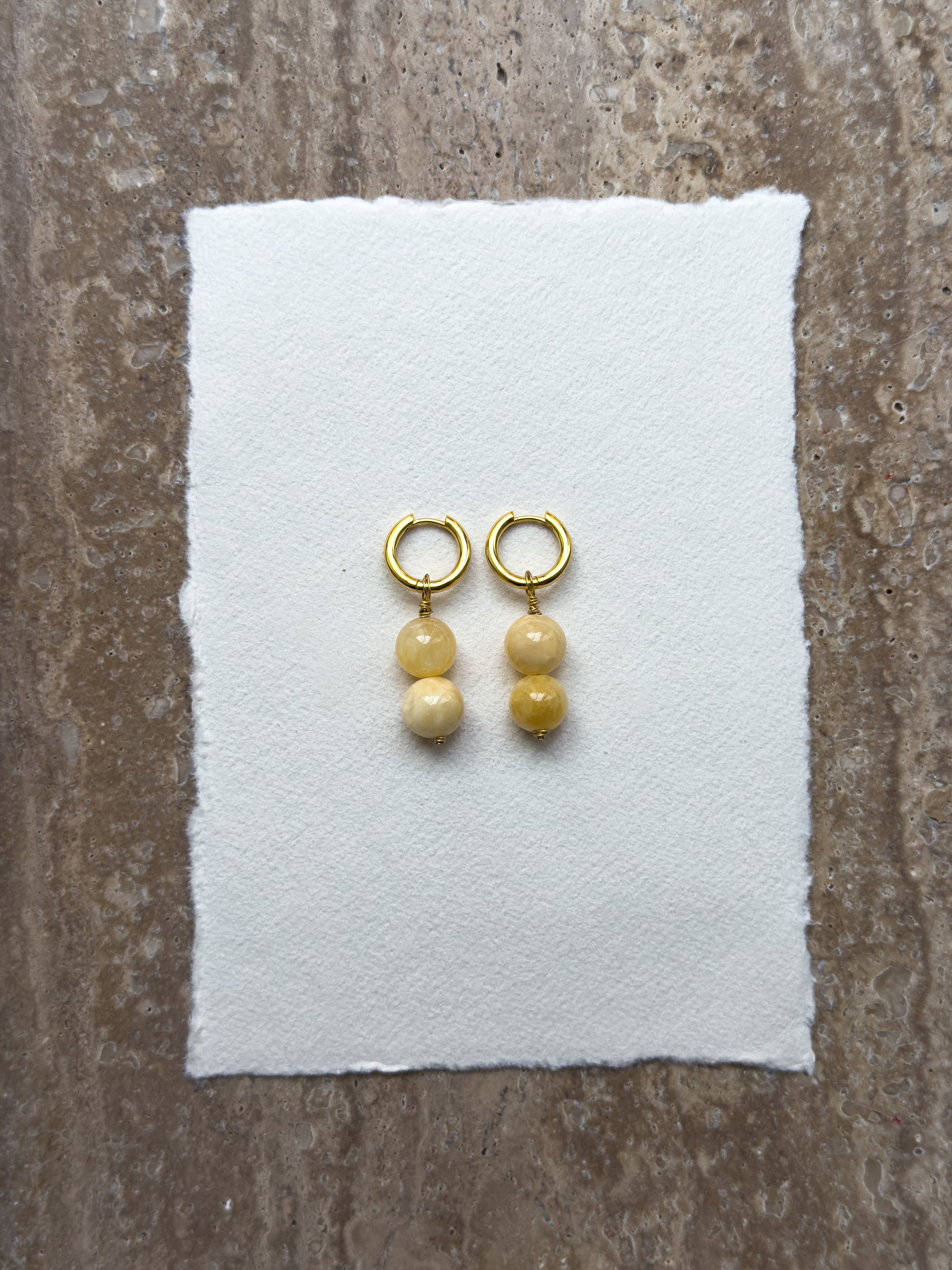 Sonni Knots – Yellow Jade & Sterling Silver