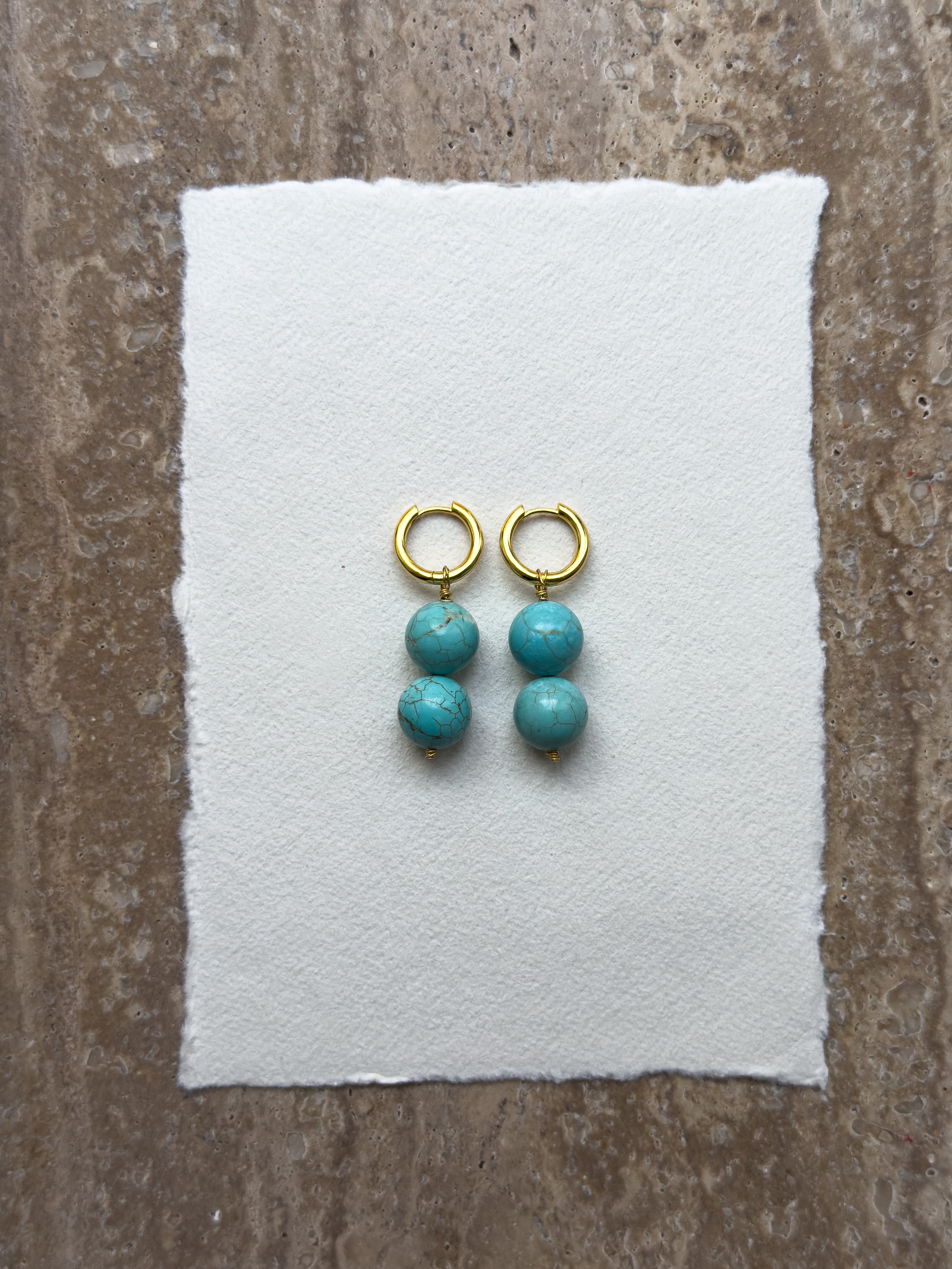 Tammy Knots – Turquoise Howlite & Sterling Silver